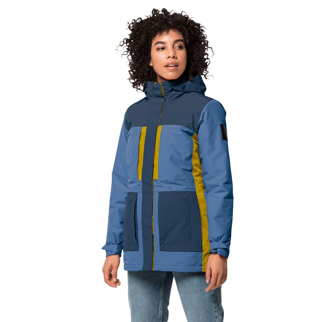 Jack Wolfskin 365 FLASH FIELD αδιάβροχο μπουφάν γυναικεια μπλε | GR5363067